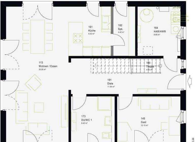Einfamilienhaus zum Kauf - Erstbezug provisionsfrei 1.132.952 € 8 Zimmer 172 m² 500 m² Grundstück Egelsbach 63329