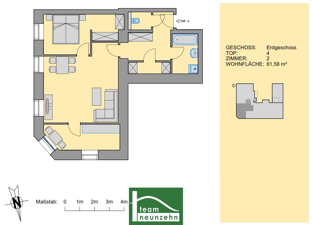 Wohnung zur Miete 624 € 2 Zimmer 61,6 m²<br/>Wohnfläche EG<br/>Geschoss Speckbachergasse 29 Wien 1160