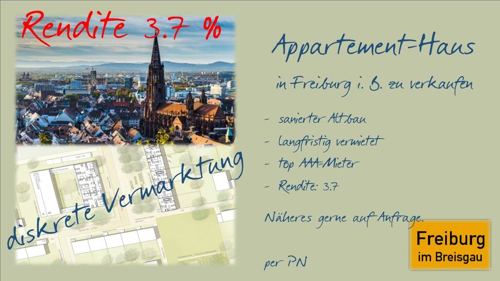 Mehrfamilienhaus zum Kauf als Kapitalanlage geeignet Wiehre Freiburg im Breisgau 79102