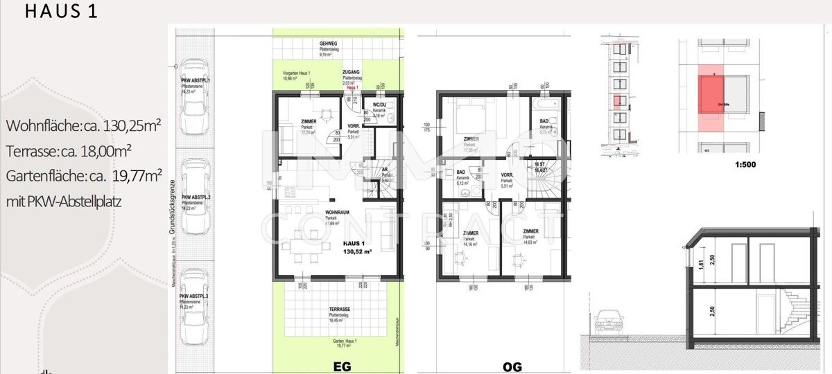 Doppelhaushälfte zum Kauf 499.000 € 5 Zimmer 130,5 m²<br/>Wohnfläche Kledering 2320