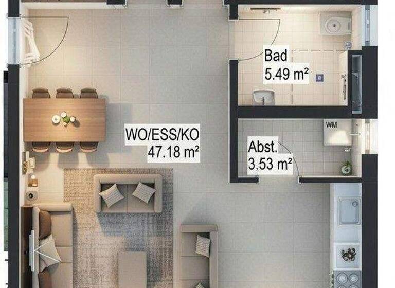 Wohnung zur Miete - Erstbezug 1.100 € 3 Zimmer 93,7 m² 2. Geschoss frei ab 01.04.2026 Im Dorf 100B Nordrach 77787