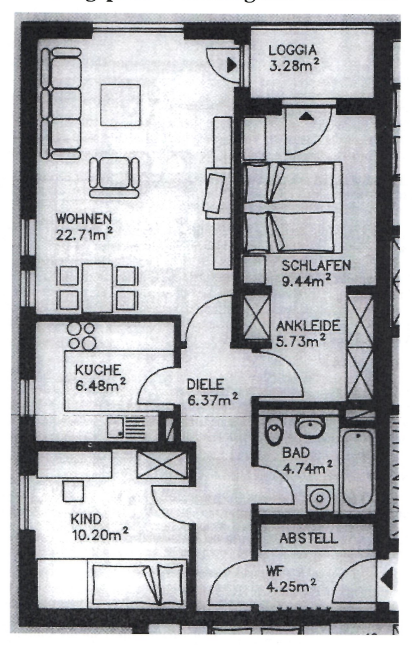 Wohnung zur Miete 395 € 3 Zimmer 73 m²<br/>Wohnfläche 2.<br/>Geschoss 01.03.2025<br/>Verfügbarkeit Limbach-Oberfrohna Limbach-Oberfrohna 09212