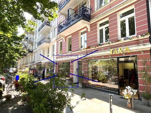 Laden zur Miete 33,96 € 2 Zimmer 53 m² Verkaufsfläche teilbar ab 53 m² Hoheluft-Ost Hamburg 20251