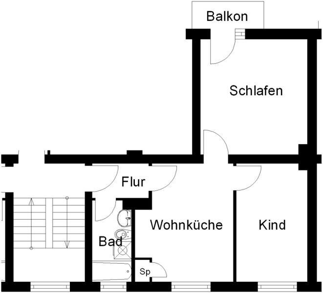 Wohnung zur Miete 517,09 € 2 Zimmer 45,8 m²<br/>Wohnfläche 1.<br/>Geschoss 06.10.2024<br/>Verfügbarkeit Große Düwelstr. 38 Südstadt Hannover 30171