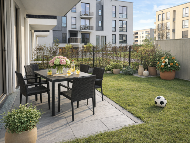 Wohnung zum Kauf - Erstbezug provisionsfrei 716.900 € 3 Zimmer 99,6 m² EG Hildegard-Knef-Straße 101 Heerdt Düsseldorf 40549