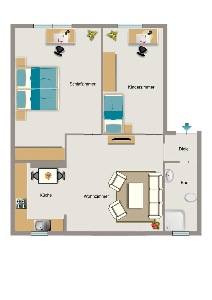 Wohnung zur Miete 522 € 3,5 Zimmer 56 m²<br/>Wohnfläche EG<br/>Geschoss 01.03.2025<br/>Verfügbarkeit Freiherr-vom-Stein-Straße 25 Heißen - Nord Mülheim 45473