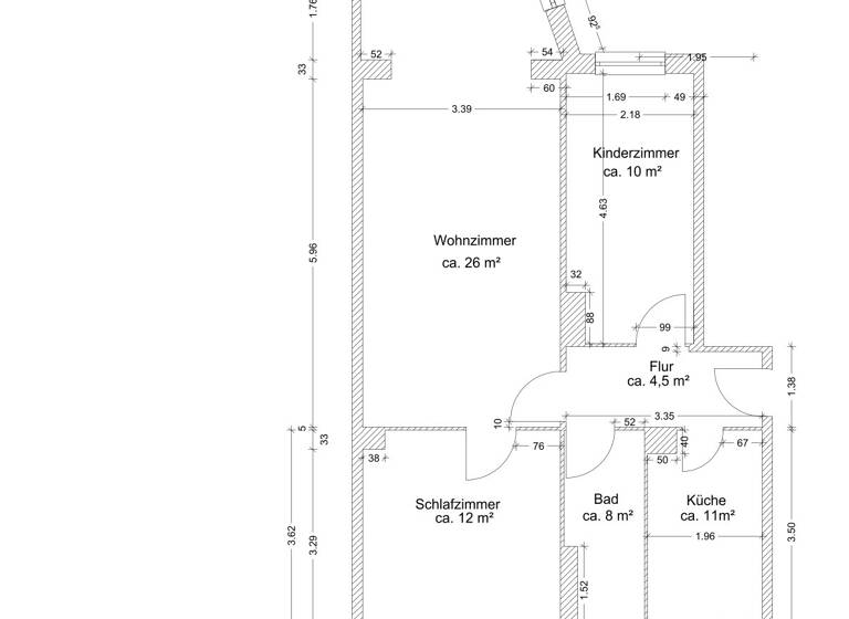 Wohnung zur Miete 525 € 3 Zimmer 72,9 m²<br/>Wohnfläche 3.<br/>Geschoss Dr.-Wilhelm-Külz-Straße 27 Prenzlau Prenzlau 17291