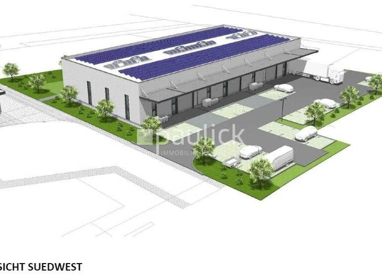 Lagerhalle zur Miete - Erstbezug 1.403 m² Lagerfläche teilbar ab 408 m² Am Obstgut 12-16 Taucha 04425
