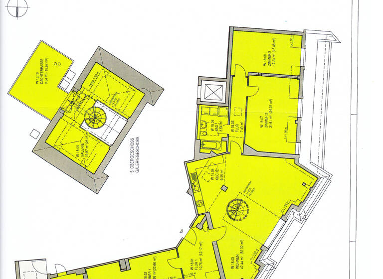 Wohnung zur Miete 1.700 € 4 Zimmer 169,5 m²<br/>Wohnfläche Dachgeschoss, 4.<br/>Geschoss ab sofort<br/>Verfügbarkeit Töpferstr. 2 Mitte Cottbus 03046