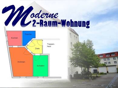 Wohnung zur Miete 270 € 2 Zimmer 39,9 m² Lindenallee 17 Lutherstadt Eisleben Eisleben 06295