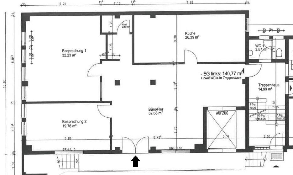 Bürofläche zur Miete 1.100 € 140 m²<br/>Bürofläche Osterfeuerberg Bremen 28219