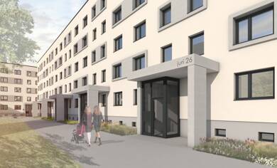 Wohnung zur Miete nur mit Wohnberechtigungsschein 439 € 4 Zimmer 67,5 m² 1. Geschoss Juri-Gagarin-Ring 20 Gagarinring Frankfurt (Oder) 15236