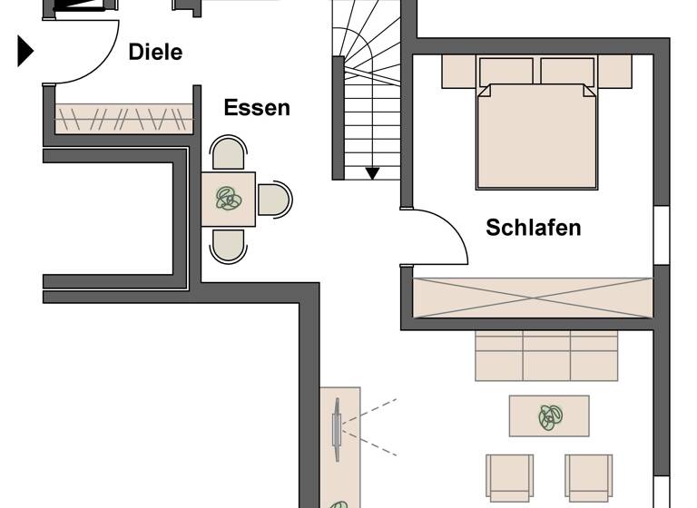 Maisonette zur Miete 800 € 3 Zimmer 90 m²<br/>Wohnfläche Dachgeschoss, 3.<br/>Geschoss ab sofort<br/>Verfügbarkeit Fürstenstr. 24 Hennenbach Ansbach 91522