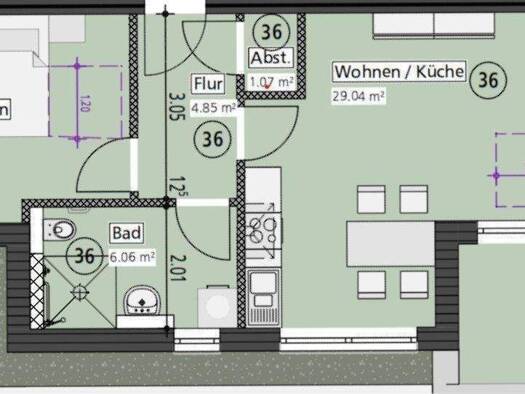 Wohnung zum Kauf provisionsfrei 244.900 € 2 Zimmer 59,5 m² 3. Geschoss Welver Welver 59514