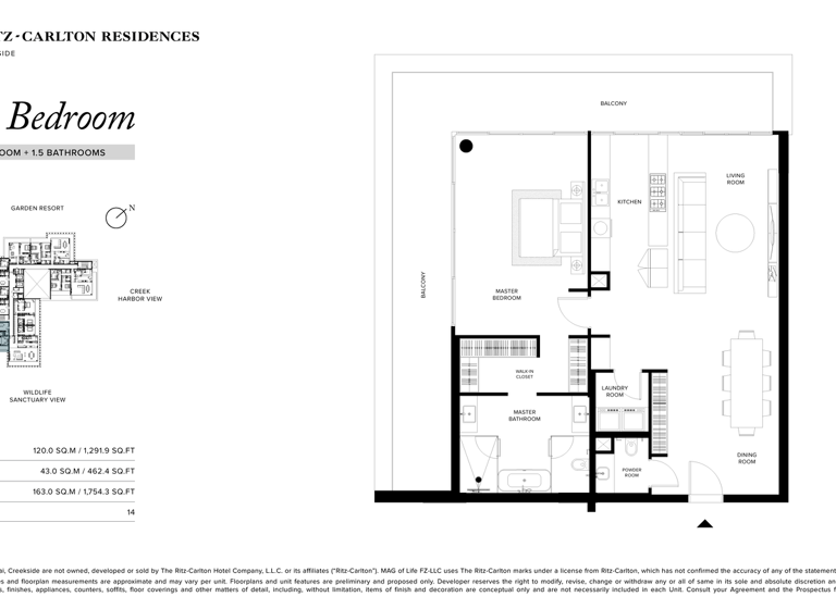 Wohnung zum Kauf 2.413.500 € 2 Zimmer 162,6 m² 3. Geschoss Dubai