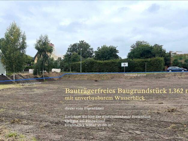 Grundstück zum Kauf provisionsfrei 199.800 € 1.362 m² Grundstück Niederfinow 16248