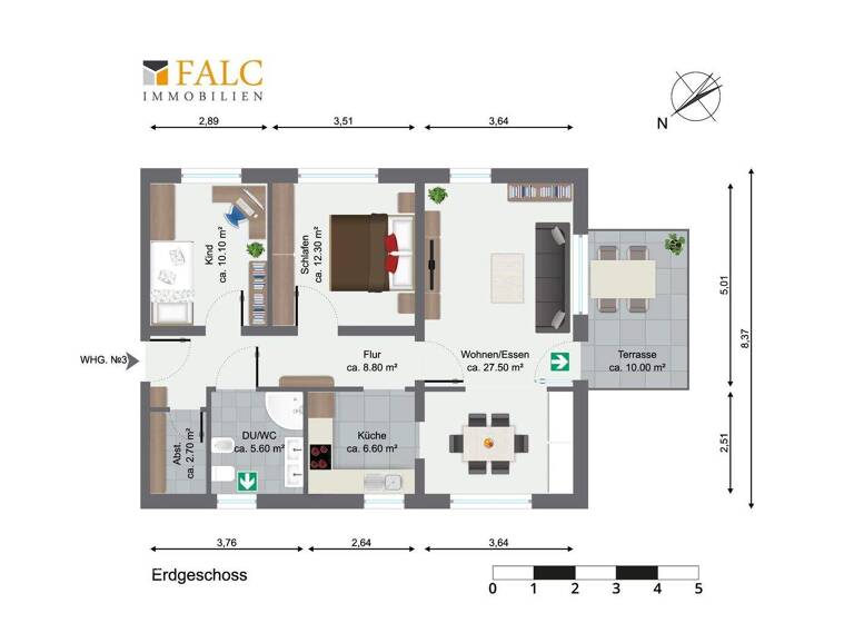 WG-Zimmer zum Kauf - Erstbezug provisionsfrei 303.000 € 3 Zimmer 76,1 m² Untergimpern Neckarbischofsheim 74924
