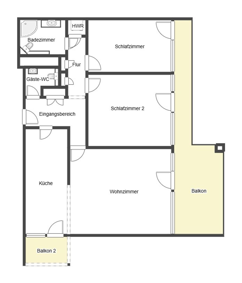 Wohnung zum Kauf 159.000 € 3 Zimmer 90 m²<br/>Wohnfläche 7.<br/>Geschoss Buer Gelsenkirchen 45894