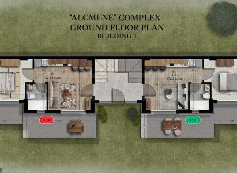 Wohnung zum Kauf 134.000 € 2 Zimmer 44,7 m² Skala Rachoni