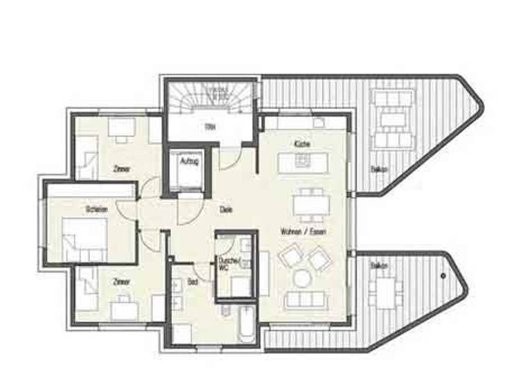 Wohnung zur Miete 2.100 € 4 Zimmer 126 m² 1. Geschoss frei ab 01.06.2026 Uhlbach Stuttgart 70329