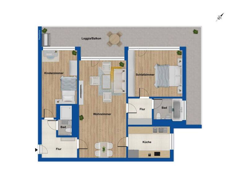 Wohnung zum Kauf 298.000 € 3 Zimmer 85,3 m² 6. Geschoss frei ab 01.06.2026 Riehl Köln 50735
