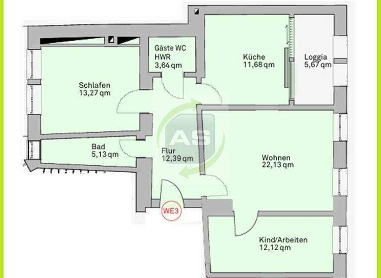 Wohnung zur Miete 675 € 2 Zimmer 70,8 m² 3. Geschoss frei ab 01.03.2026 Marienplatz 12 Innenstadt Zwickau 08056