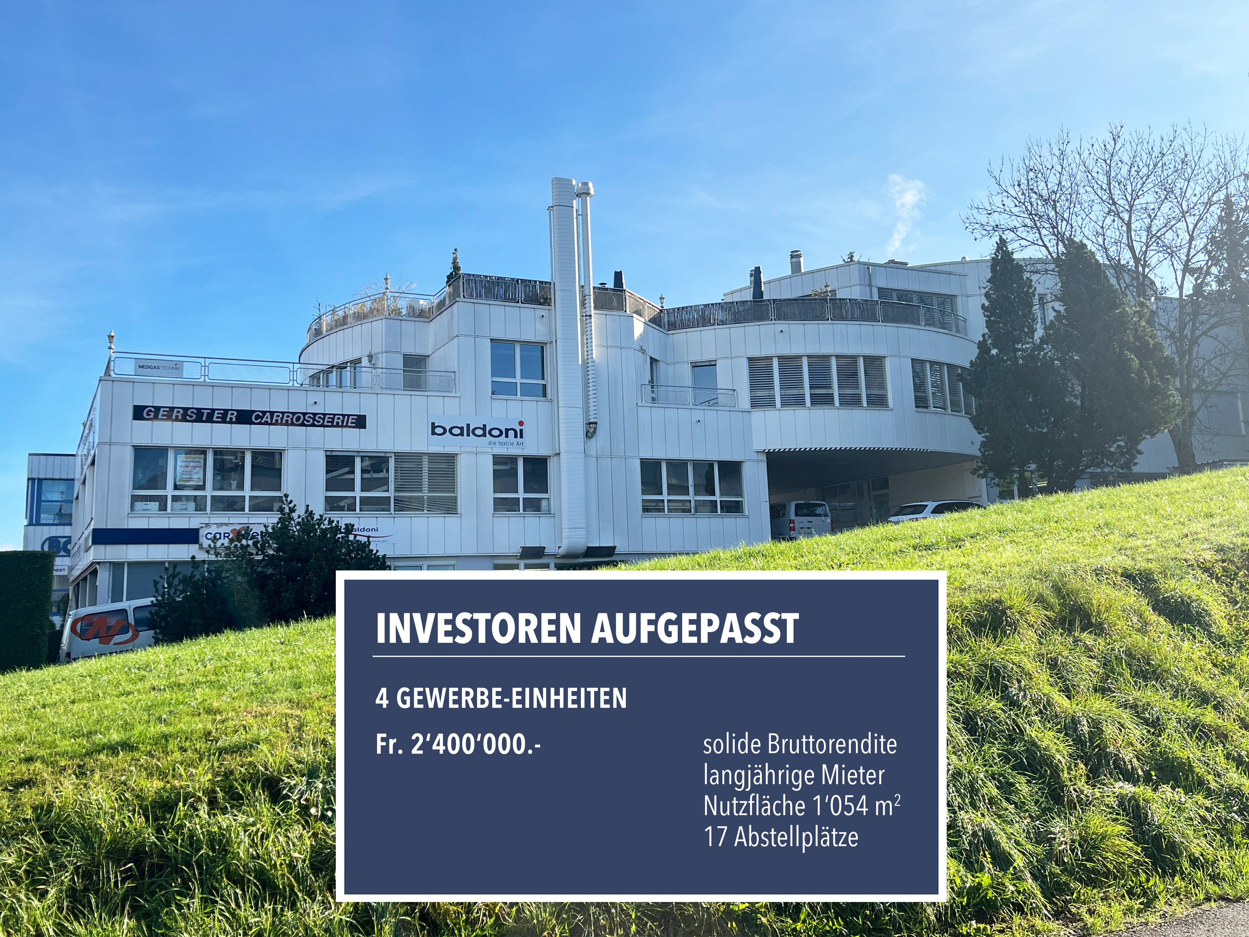 Produktionshalle zum Kauf als Kapitalanlage geeignet 2.400.000 CHF 1.968 m²<br/>Grundstück Industriestrasse Wittenbach 9300