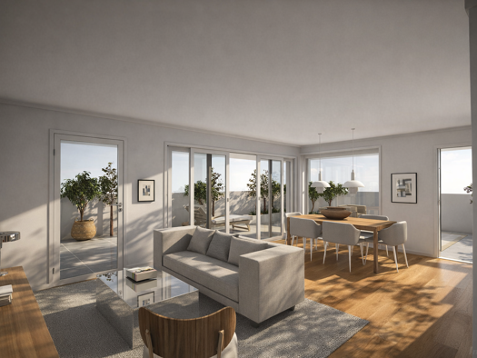 Penthouse zum Kauf - Erstbezug 552.447 € 3 Zimmer 70 m² 2. Geschoss frei ab 01.07.2026 Gries Graz,17.Bez.:Puntigam 8055