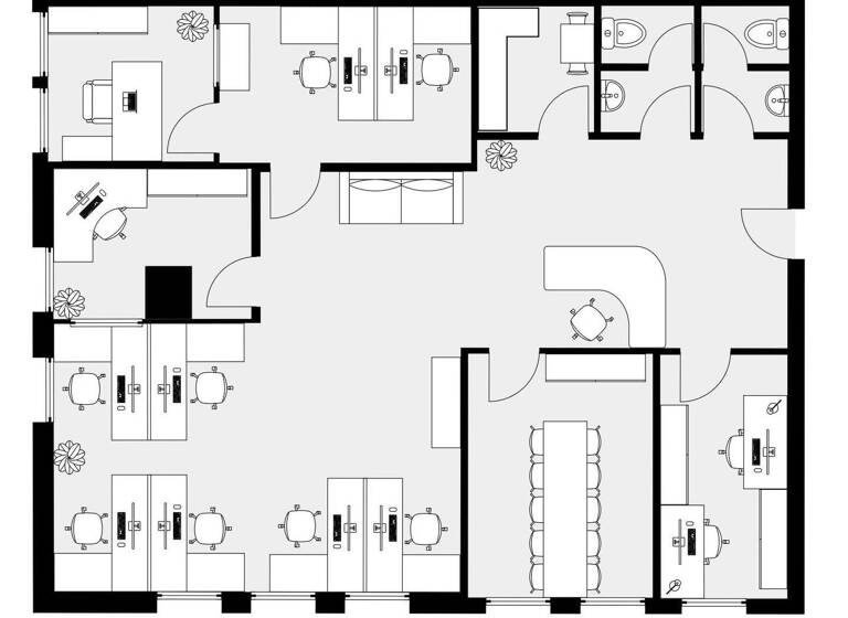 Bürofläche zur Miete 10 € 5 Zimmer 107 m² Bürofläche Budapester Str. 80 Kröpeliner Tor-Vorstadt Rostock 18057