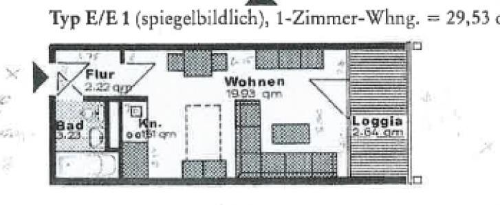 Immobilie zum Kauf als Kapitalanlage geeignet 87.000 € 27 m²<br/>Fläche Ernst-Lemmer-Straße 14 Wehrda Marburg / Wehrda 35041