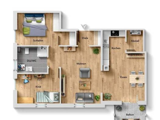 Wohnung zum Kauf 236.000 € 3,5 Zimmer 73 m² 3. Geschoss Bad Dürrheim 78073