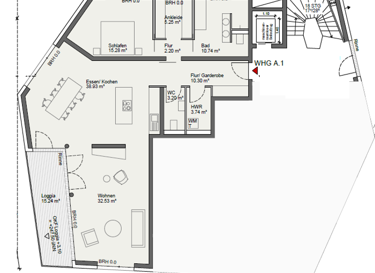 Terrassenwohnung zum Kauf 649.000 € 2,5 Zimmer 130 m² Alt-Saarbrücken Saarbrücken 66119
