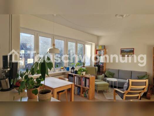 Wohnung zur Miete Tauschwohnung 1.200 € 2,5 Zimmer 70 m² 3. Geschoss Uhlenhorst Hamburg 22085
