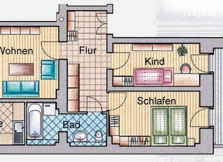 Wohnung zum Kauf 189.000 € 3 Zimmer 66,9 m²<br/>Wohnfläche EG<br/>Geschoss Pieschen-Nord/Trachenberge Dresden 01129