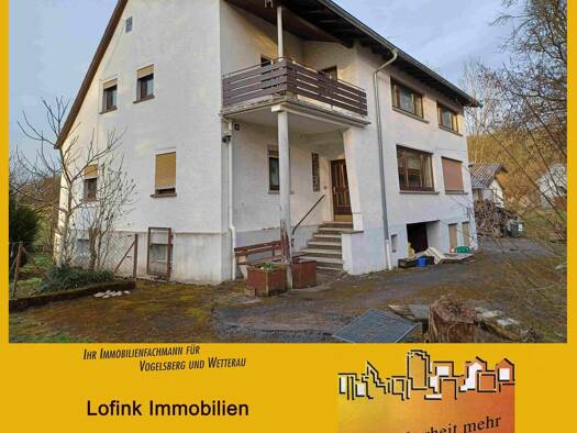 Einfamilienhaus zum Kauf 98.000 € 10 Zimmer 208 m² 2.899 m² Grundstück frei ab sofort Fischborn Birstein 63633