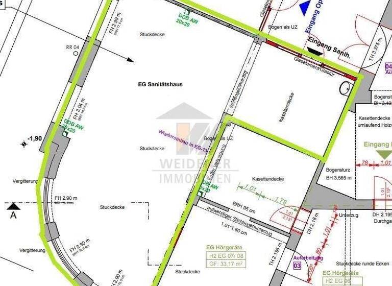 Bürofläche zur Miete provisionsfrei 745 € 1 Zimmer 99,2 m² Bürofläche teilbar ab 99,2 m² Puschkinplatz 3 Innenstadt Gera 07545