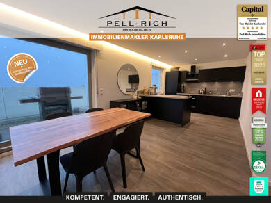 Penthouse zur Miete 1.350 € 2 Zimmer 101 m² Ettlingen - Kernstadt 1 Ettlingen 76275