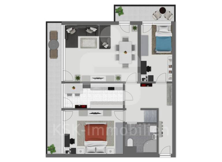 Wohnung zum Kauf 190.000 € 3 Zimmer 90 m² 1. Geschoss Niederpleis Sankt Augustin 53757