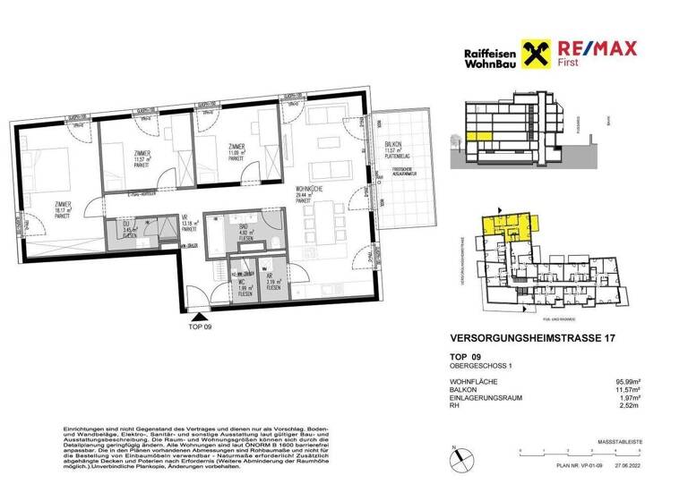 Terrassenwohnung zum Kauf - Erstbezug provisionsfrei 730.000 € 4 Zimmer 96 m² 1. Geschoss Versorgungsheimstraße Wien 1130
