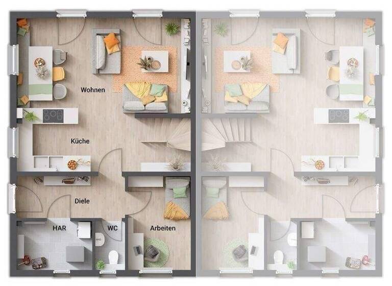 Doppelhaushälfte zum Kauf 393.460 € 5 Zimmer 118 m² 428 m² Grundstück Bestensee 15741