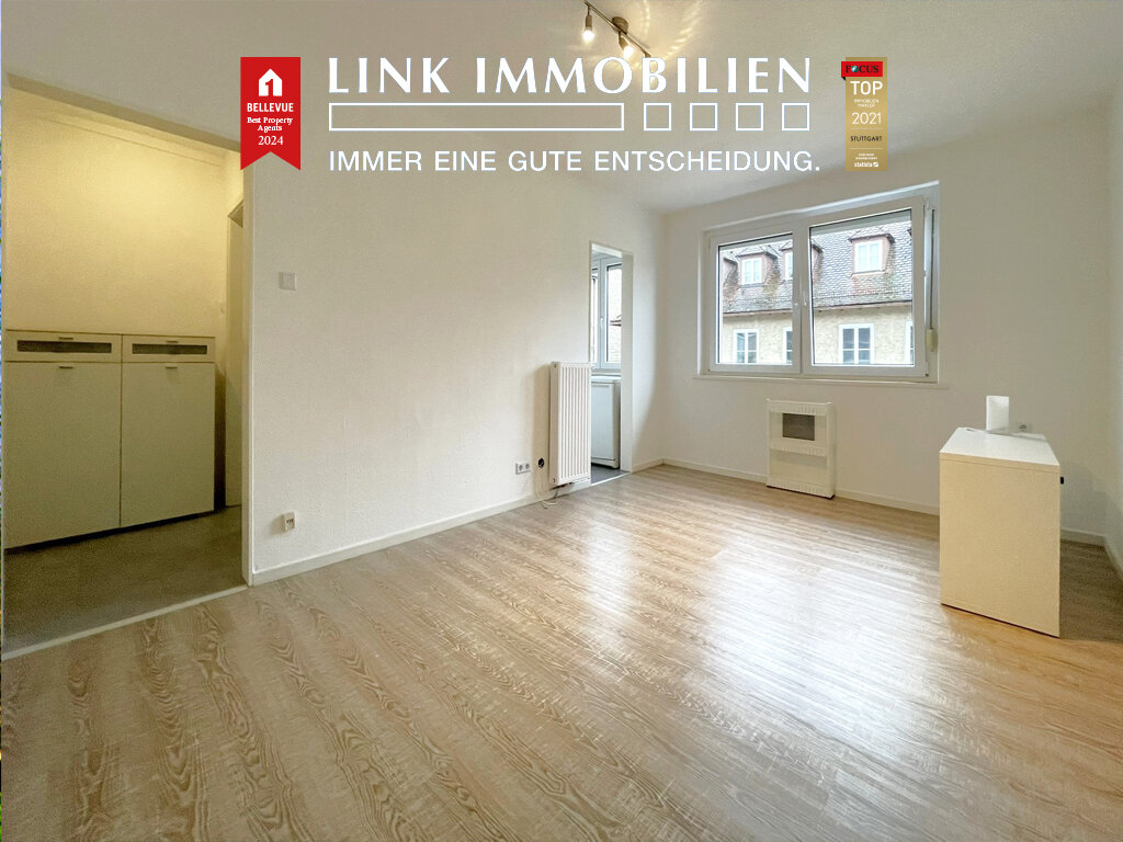 Wohnung zum Kauf 175.000 € 1 Zimmer 28 m²<br/>Wohnfläche 4.<br/>Geschoss Stöckach Stuttgart 70190