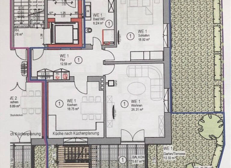 Terrassenwohnung zum Kauf als Kapitalanlage geeignet 285.000 € 3 Zimmer 103 m²<br/>Wohnfläche Birken Bayreuth 95447