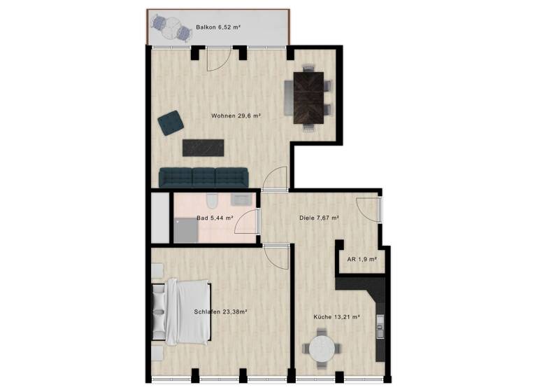 Wohnung zur Miete 1.150 € 2 Zimmer 85 m²<br/>Wohnfläche 4.<br/>Geschoss ab sofort<br/>Verfügbarkeit Körnerstraße 100 Steinbühl Nürnberg 90459