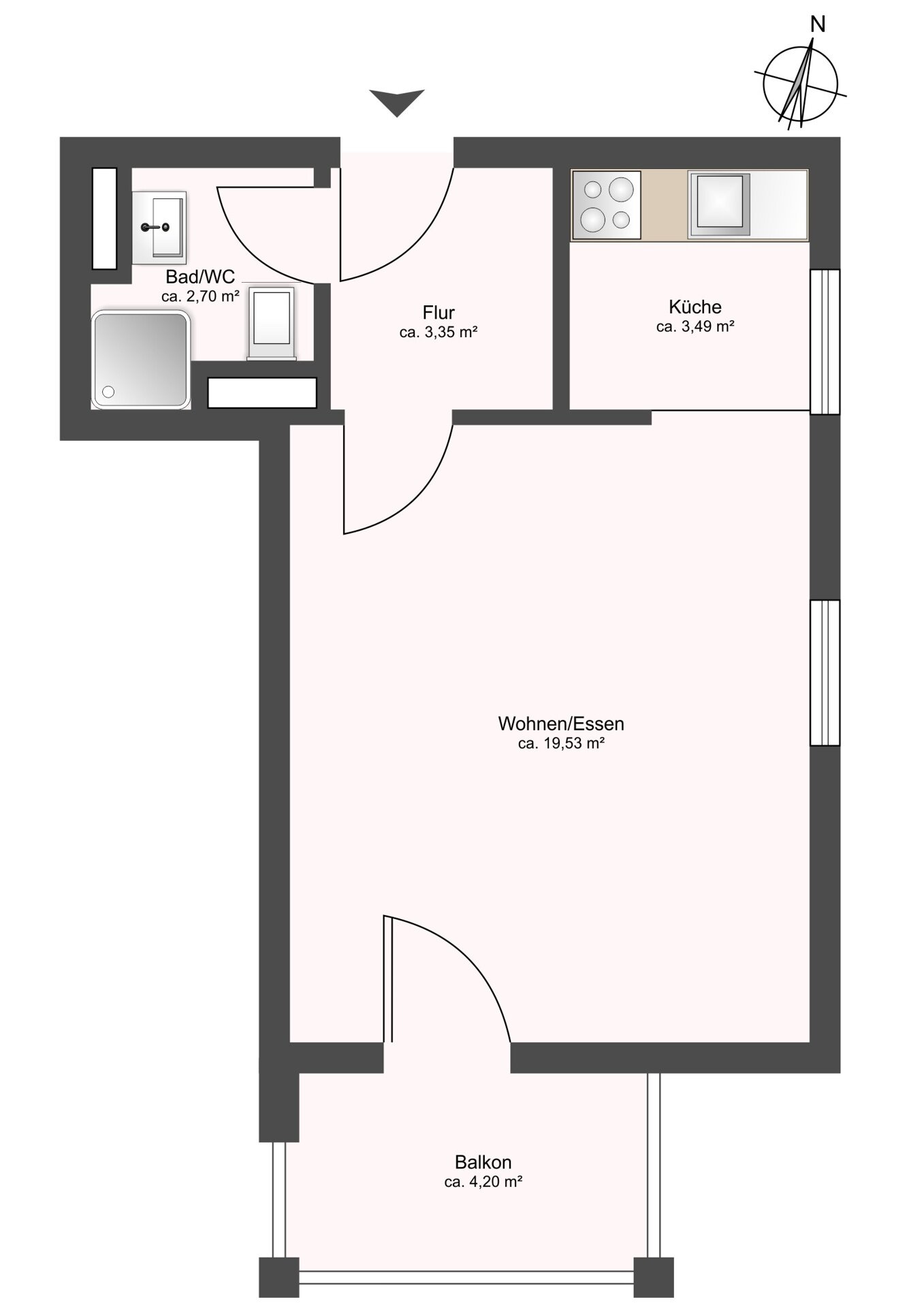 Wohnung zum Kauf 200.000 € 1 Zimmer 31,2 m²<br/>Wohnfläche Ottobrunn 85521