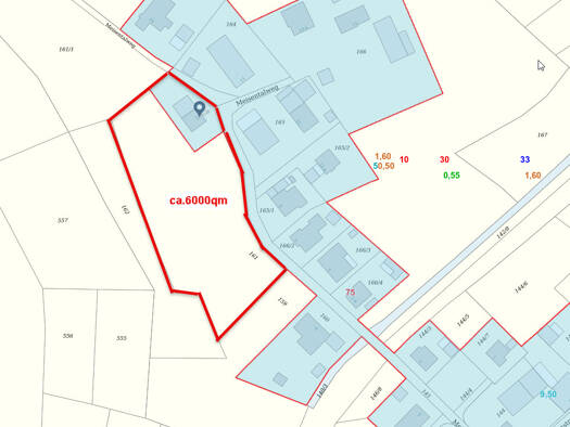 Grundstück zur Miete provisionsfrei 100 € 6.000 m² Grundstück frei ab sofort Meisentalweg 12 Oberdielbach Waldbrunn 69429