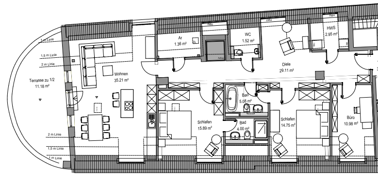 Wohnung zum Kauf provisionsfrei 1.699.900 € 4 Zimmer 130,3 m²<br/>Wohnfläche Zentrum Regensburg 93047