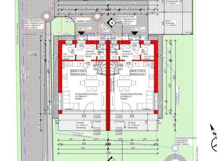 Doppelhaushälfte zum Kauf - Erstbezug 251.700 € 3 Zimmer 75 m² 60 m² Grundstück Straß in Steiermark 8472