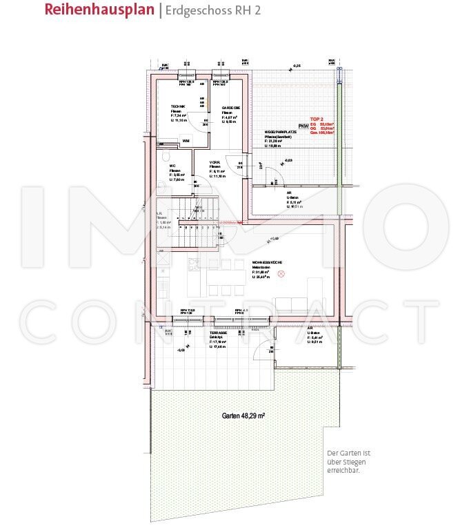 Reihenmittelhaus zur Miete 1.247 € 4 Zimmer 108,2 m²<br/>Wohnfläche 180,6 m²<br/>Grundstück Neudörfl 7201