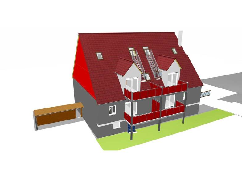 Wohnung zur Miete 645 € 3 Zimmer 86 m² 1. Geschoss frei ab 01.07.2025 Dorfgütingen Nr. 15 Dorfgütingen Feuchtwangen 91555