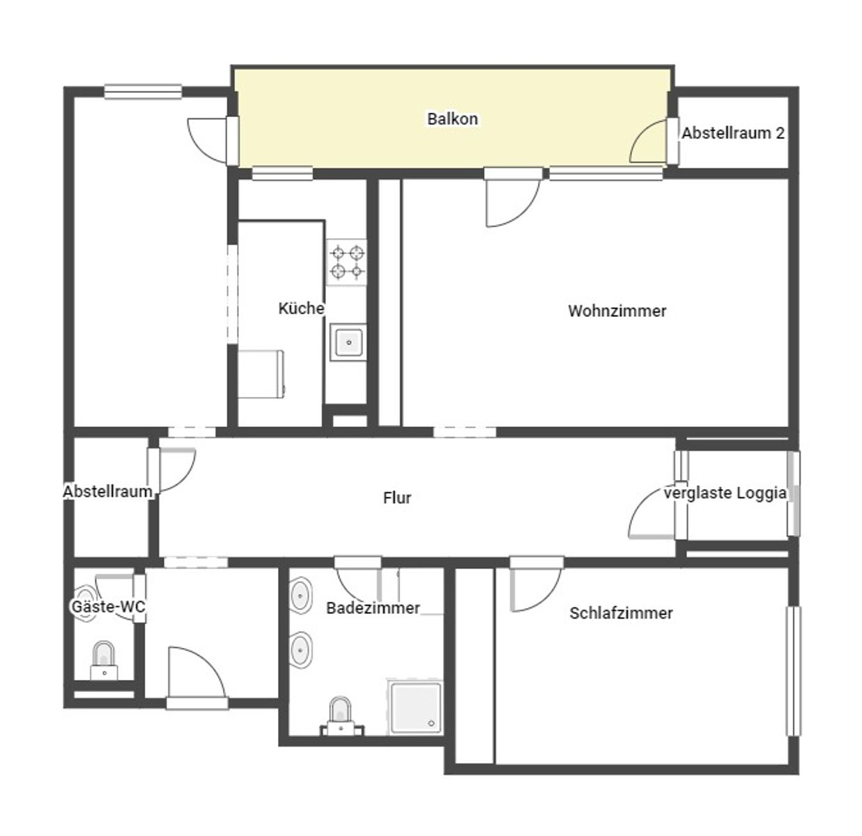 Wohnung zum Kauf 449.000 € 3 Zimmer 96,2 m²<br/>Wohnfläche 2.<br/>Geschoss Altenerding Erding 85435